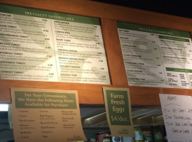 The Little Store menu