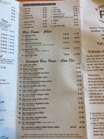 Pho 7 Vietnamese menu