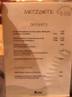 Gasthaus Zur Post menu