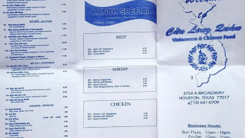 Cuu Long Quan menu