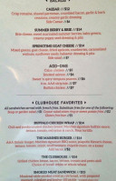 Ironstone Grill At The Marshes Golf Club menu