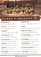 Restaurant du 1er Mars Sàrl menu