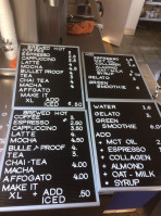 Bubo Coffee menu