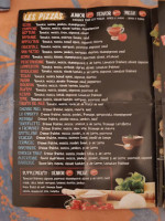 Time Pizza menu