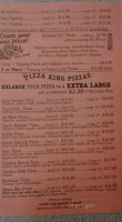 Pizza King menu