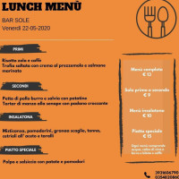 Al Sole Bistrot menu