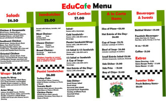 Educafé menu