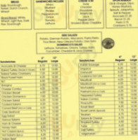 Dominico's Italian Deli menu