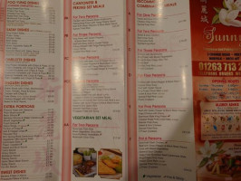 Sunny Take Away menu