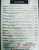 Le Quartier Gourmand menu