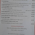 Ffynnone Arms menu