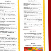 La Casita Mexicana menu