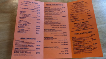 Señor Taco Too menu