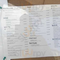 Bocce Usq menu