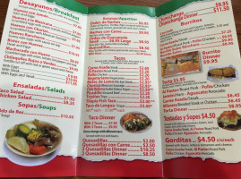 Meson Del Taco Express menu