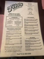 Tito's menu