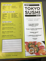 New Tokyo Sushi menu