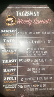 Tacosway menu