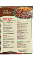 Los Portales Mexican menu