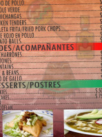 El Tarasco menu