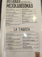 Mexikanisimo menu