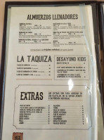 Mexikanisimo menu