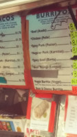 El Azadero menu