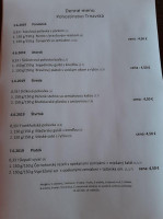 Pohostinstvo Trnavská menu