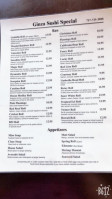 Ginza Sushi menu