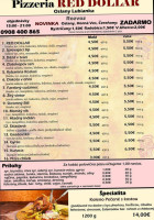 Red Dollar Pizzeria menu