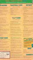 Tacos Tequila Cantina menu