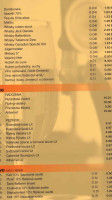 Restauracia Trnovce menu