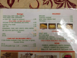 Manny's Pizza House menu