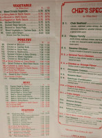 Yummy City menu