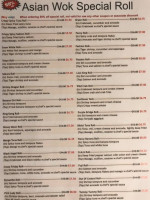 Asian Wok menu