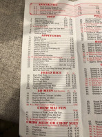 China Chef menu