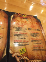 Pirates Dinner Adventure menu