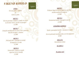 Gostilna Pri Ovinku menu