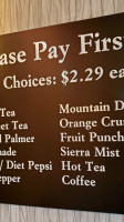 Magnolia Buffet menu