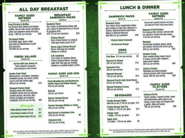 Metro Diner menu