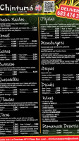 Chintuma Taqueria Guia De Isora menu