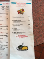 Taqueria Mexico menu