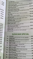 Sushi Q menu