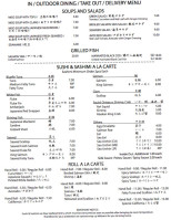 Sushi Ann menu