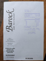 Barock menu