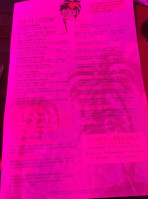 Parrot Cove menu