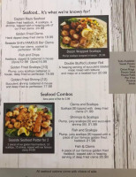 Seaside Grill menu