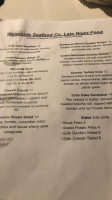 Waterside Seafood Company menu