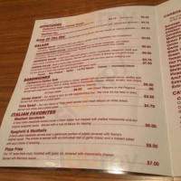 Carbone's Pizza menu