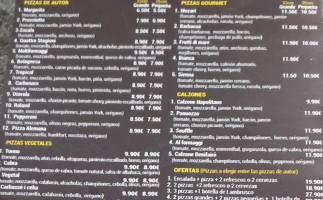 Pizzeria La Lluna menu